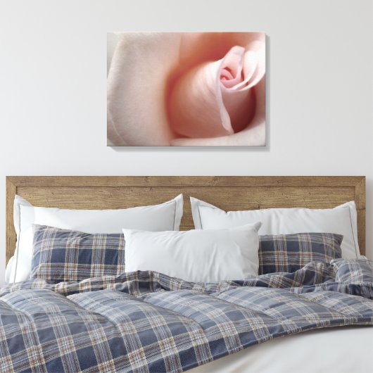 Roze Rose Cloud Canvas Afdruk (Insitu (Slaapkamer))