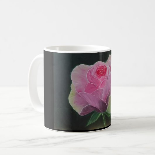 Roze Rose Coffee-Mok Koffiemok (Voorkant links)