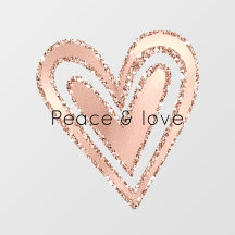 Roze Rose Cream Glitter Glitz Heart