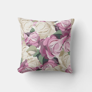 Roze Rose Cream Pillow Kussen