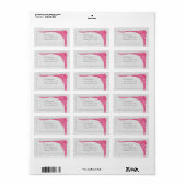 Roze Rose Damask Return Address Labels (Full Sheet)