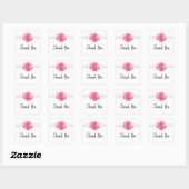 Roze Rose Dank je Sticker (Vel)