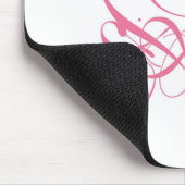 Roze Rose Designer Mousepad Muismat (Hoek)