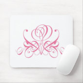 Roze Rose Designer Mousepad Muismat (Met muis)