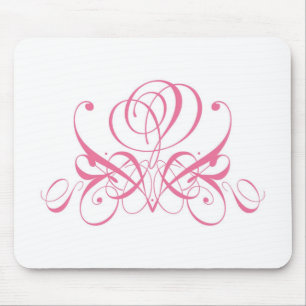 Roze Rose Designer Mousepad Muismat
