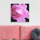 roze rose eenvoudige moderne stijlvolle floral ch canvas afdruk (Insitu (Woonkamer))