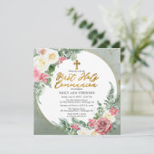 Roze Rose | Eerste Heilige Lijst van de goudbloem Kaart (Staand voorkant)