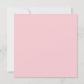 Roze Rose | Eerste Heilige Lijst van de goudbloem Kaart (Achterkant)