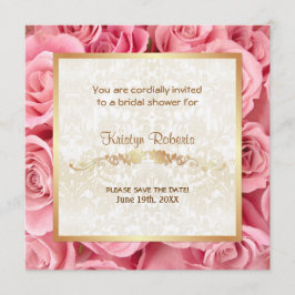 Roze Rose Elegance - Douche Save The Date