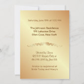 Roze Rose Elegance - Douche Save The Date (Achterkant)