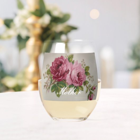 Roze Rose Elegance Drinkware Set Wijnglas Zonder Voet (Insitu (Huwelijk))