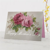 Roze Rose Elegance Kaart (Gele Bloem)