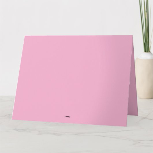 Roze Rose Elegance Kaart (Achterkant)