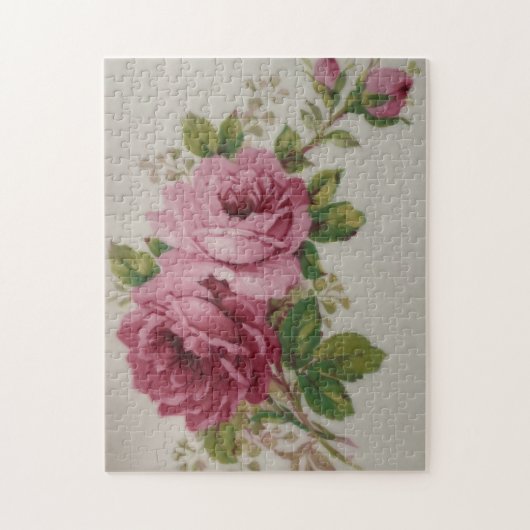 Roze Rose Elegance Legpuzzel (Verticaal)