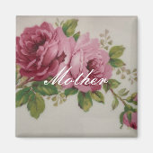 Roze Rose Elegance Magneet (Voorkant)