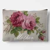 Roze Rose Elegance Print Cut Naaizak Etui (Voorkant)