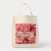Roze Rose Elegance Tote Bag (Voorkant)