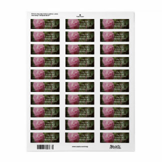 Roze Rose Elegant Return Address Label