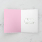 Roze Rose en Driftwood Dank je wel Kaart