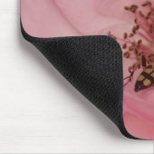 Roze Rose en een bug Photography Mousepad Muismat (Hoek)