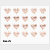 Roze Rose en kant Hart Sticker (Vel)