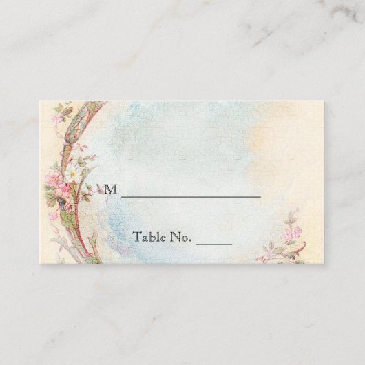  Roze Rose en Robin Trouwplaats Kaarten Plaatskaartje (Voorkant)