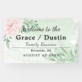 Roze Rose Eucalyptus Foliage Family Reunion Spandoek (Horizontaal)