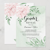 Roze Rose Eucalyptus Foliage Geslacht Kaart (Voorkant / Achterkant)