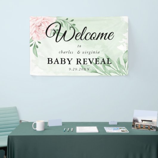 Roze Rose Eucalyptus Foliage Geslacht Vaak Spandoek (Beurs)