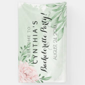 Roze Rose Eucalyptus Leaves Foliage ​ bachelorette Spandoek (Verticaal)