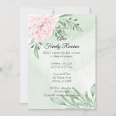 Roze Rose Eucalyptus Succulent Foliage Reunion Kaart (Voorkant)