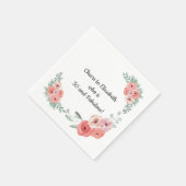 Roze Rose Floral 50 en Fabulous Servet (Hoek)