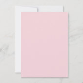 Roze Rose Floral 60th Birthday Invite Kaart (Achterkant)