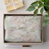 Roze Rose Floral  Antiek ontkoppeling Tissuepapier (Geschenk)