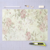 Roze Rose Floral  Antiek ontkoppeling Tissuepapier (Craft)