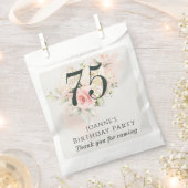 Roze Rose Floral Bunch Elke Age Birthday Party Bedankzakje (Geknipt)