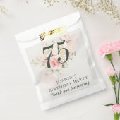 Roze Rose Floral Bunch Elke Age Birthday Party Bedankzakje (Gezegeld)