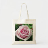 Roze Rose Floral Canvas tas (Voorkant)