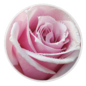 Roze Rose Floral Ceramic Knob Keramische Knop (Voorkant)