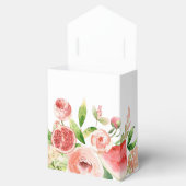 Roze Rose Floral Greenery Girl Baby shower Bedankdoosjes (Geopend)