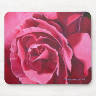 Roze Rose Floral Mouse Mat Muismat