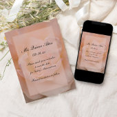 Roze Rose Floral Quinceañera Save the Date