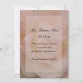 Roze Rose Floral Quinceañera Save the Date (Voorkant)