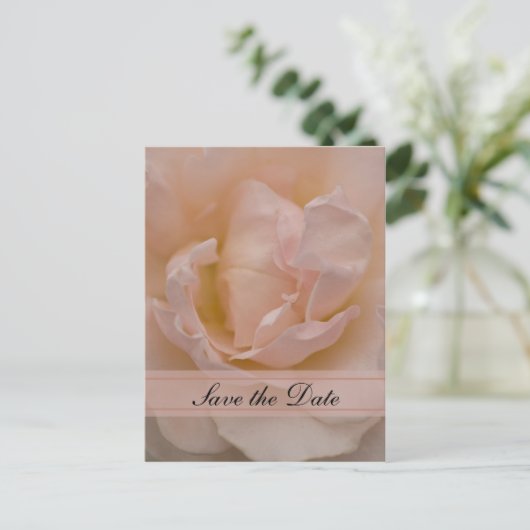 Roze Rose Floral Quinceañera Save the Date Aankondigingskaart (Staand voorkant)