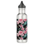 Roze Rose Floral Rozen Cabbage Moeder Waterfles (Links)