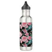 Roze Rose Floral Rozen Cabbage Moeder Waterfles (Rechts)