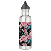 Roze Rose Floral Rozen Cabbage Womans Waterfles (Links)