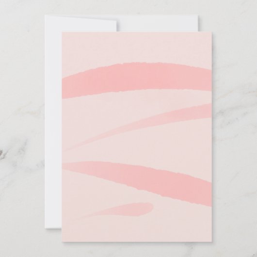 Roze Rose Floral Waterverf Stripes 60th Birthday Kaart (Achterkant)