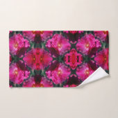 Roze Rose Flower Abstract Bad Handdoek (Handdoek)