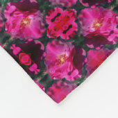 Roze Rose Flower Abstract Fleece Deken (Hoek)